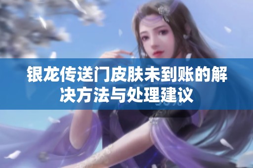 银龙传送门皮肤未到账的解决方法与处理建议