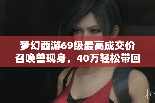 梦幻西游69级最高成交价召唤兽现身，40万轻松带回14个