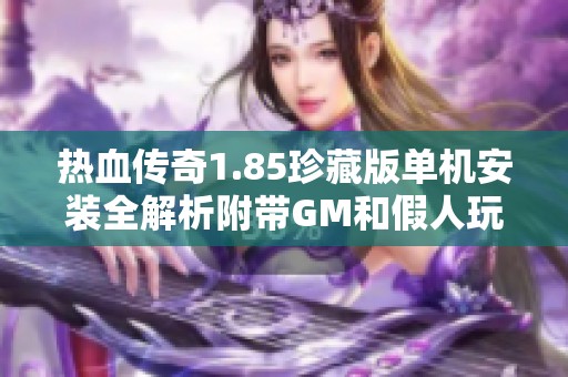 热血传奇1.85珍藏版单机安装全解析附带GM和假人玩法指南