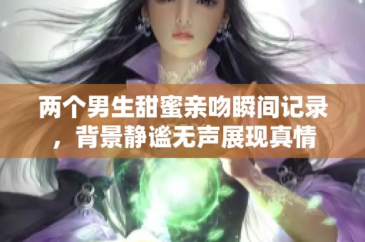两个男生甜蜜亲吻瞬间记录，背景静谧无声展现真情