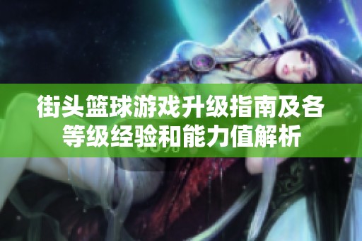 街头篮球游戏升级指南及各等级经验和能力值解析