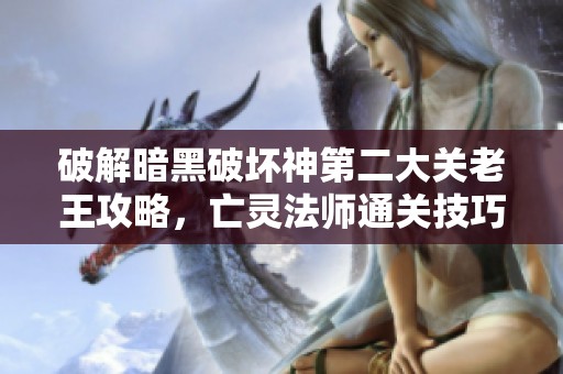 破解暗黑破坏神第二大关老王攻略，亡灵法师通关技巧分享