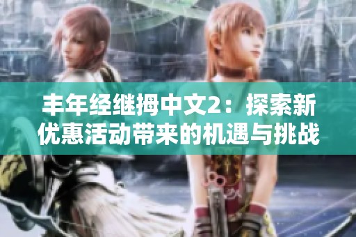 丰年经继拇中文2：探索新优惠活动带来的机遇与挑战