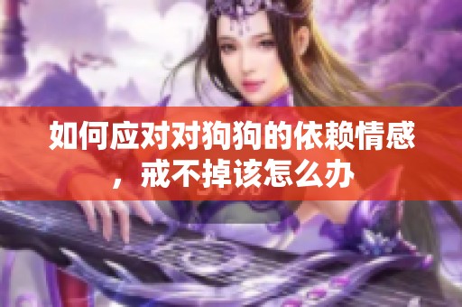 如何应对对狗狗的依赖情感，戒不掉该怎么办