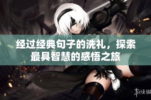 经过经典句子的洗礼，探索最具智慧的感悟之旅