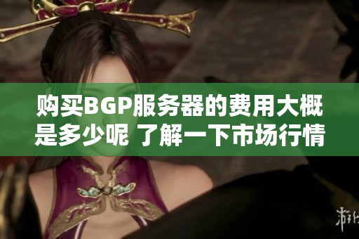 购买BGP服务器的费用大概是多少呢 了解一下市场行情吧