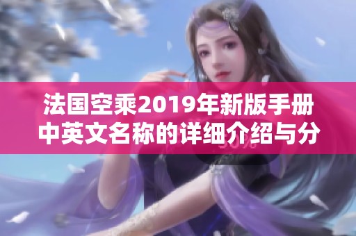 法国空乘2019年新版手册中英文名称的详细介绍与分析