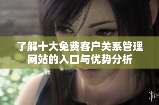 了解十大免费客户关系管理网站的入口与优势分析