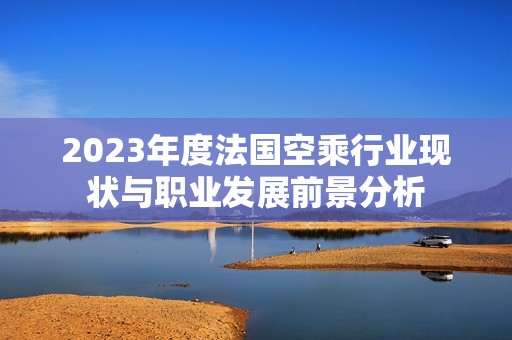 2023年度法国空乘行业现状与职业发展前景分析