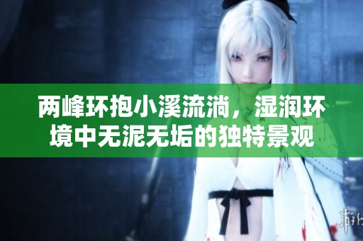 两峰环抱小溪流淌，湿润环境中无泥无垢的独特景观