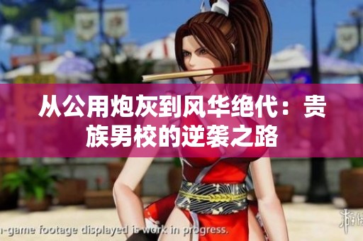 从公用炮灰到风华绝代：贵族男校的逆袭之路