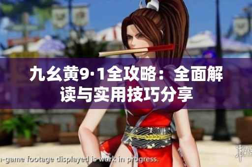 九幺黄9·1全攻略：全面解读与实用技巧分享