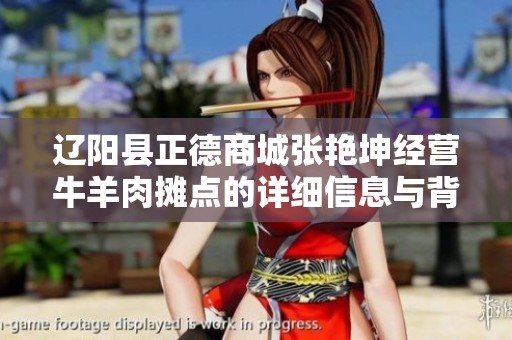 辽阳县正德商城张艳坤经营牛羊肉摊点的详细信息与背景分析