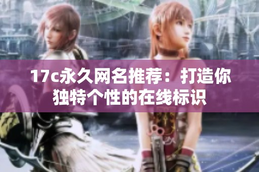 17c永久网名推荐：打造你独特个性的在线标识
