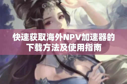 快速获取海外NPV加速器的下载方法及使用指南