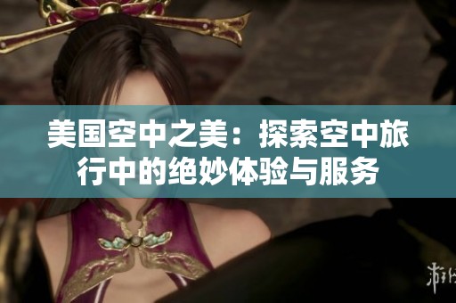 美国空中之美：探索空中旅行中的绝妙体验与服务
