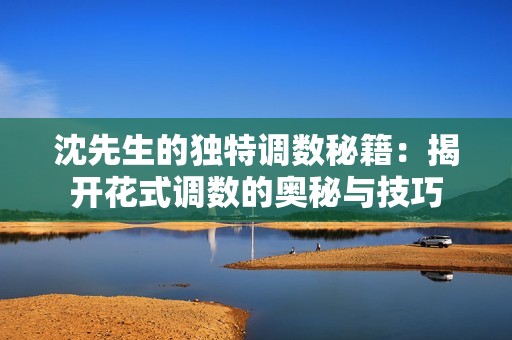 沈先生的独特调数秘籍：揭开花式调数的奥秘与技巧