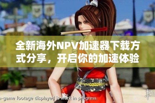 全新海外NPV加速器下载方式分享，开启你的加速体验