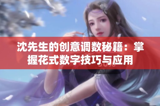 沈先生的创意调数秘籍：掌握花式数字技巧与应用