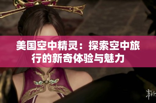 美国空中精灵：探索空中旅行的新奇体验与魅力
