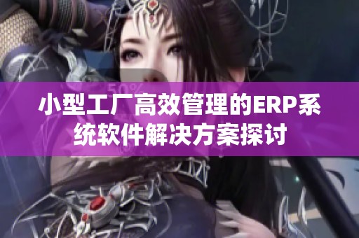 小型工厂高效管理的ERP系统软件解决方案探讨