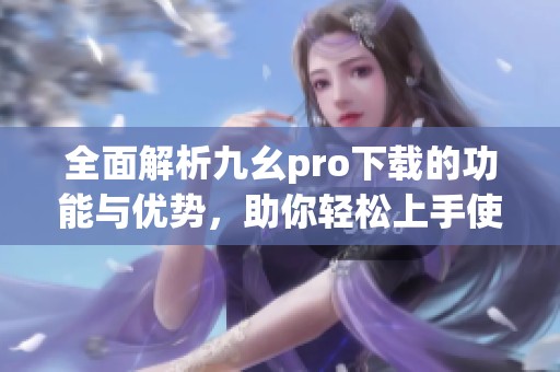 全面解析九幺pro下载的功能与优势，助你轻松上手使用