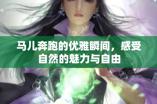 马儿奔跑的优雅瞬间，感受自然的魅力与自由