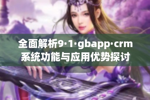 全面解析9·1·gbapp·crm系统功能与应用优势探讨