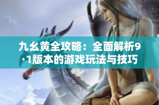 九幺黄全攻略：全面解析9·1版本的游戏玩法与技巧