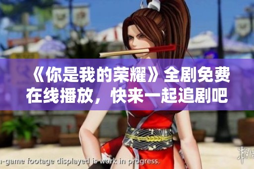 《你是我的荣耀》全剧免费在线播放，快来一起追剧吧