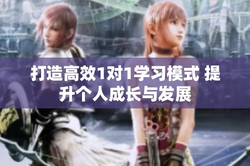打造高效1对1学习模式 提升个人成长与发展