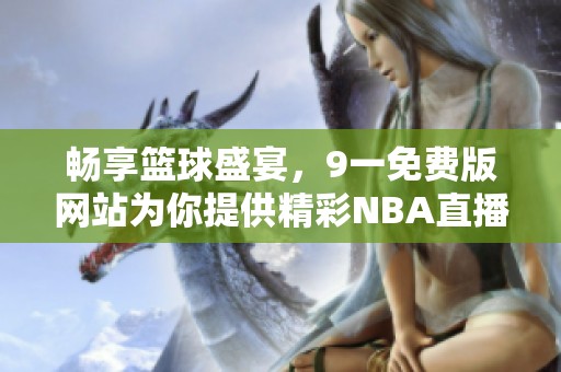 畅享篮球盛宴，9一免费版网站为你提供精彩NBA直播服务