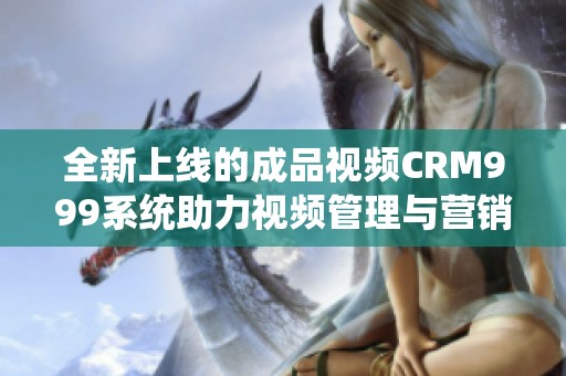 全新上线的成品视频CRM999系统助力视频管理与营销提升