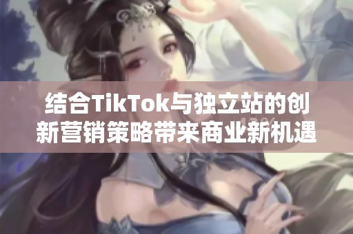 结合TikTok与独立站的创新营销策略带来商业新机遇