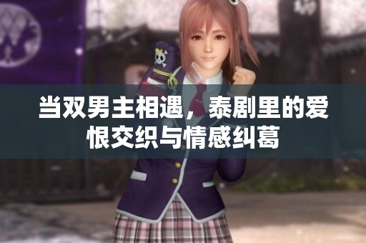 当双男主相遇，泰剧里的爱恨交织与情感纠葛