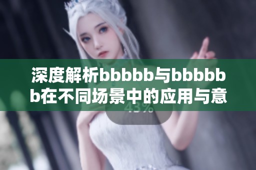 深度解析bbbbb与bbbbbb在不同场景中的应用与意义