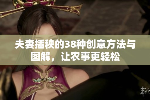 夫妻插秧的38种创意方法与图解，让农事更轻松