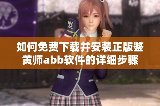 如何免费下载并安装正版鉴黄师abb软件的详细步骤