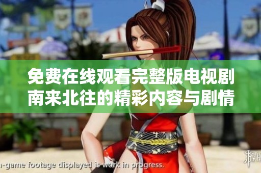 免费在线观看完整版电视剧南来北往的精彩内容与剧情分析