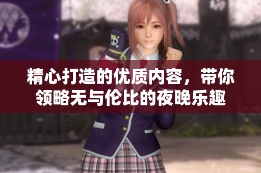 精心打造的优质内容，带你领略无与伦比的夜晚乐趣