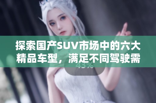 探索国产SUV市场中的六大精品车型，满足不同驾驶需求
