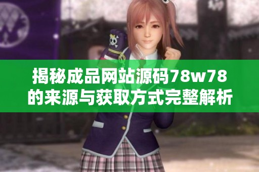 揭秘成品网站源码78w78的来源与获取方式完整解析