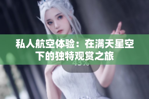 私人航空体验：在满天星空下的独特观赏之旅