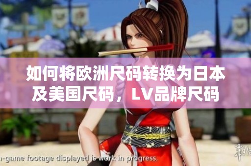 如何将欧洲尺码转换为日本及美国尺码，LV品牌尺码解析指南