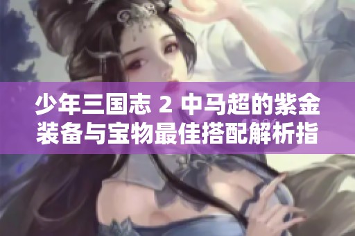 少年三国志 2 中马超的紫金装备与宝物最佳搭配解析指南
