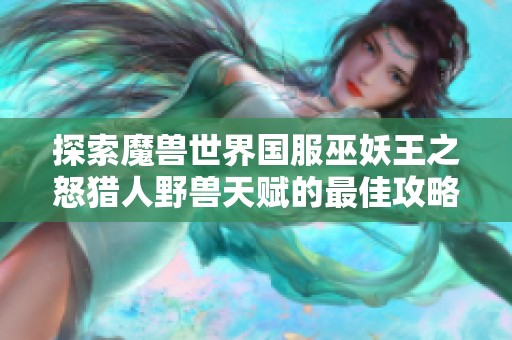 探索魔兽世界国服巫妖王之怒猎人野兽天赋的最佳攻略与应用技巧