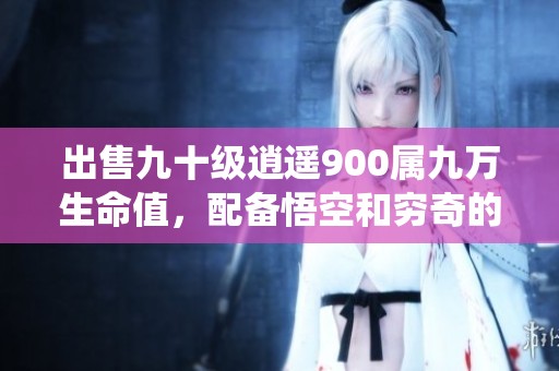 出售九十级逍遥900属九万生命值，配备悟空和穷奇的神仙代售活动