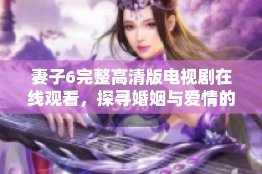 妻子6完整高清版电视剧在线观看，探寻婚姻与爱情的复杂关系
