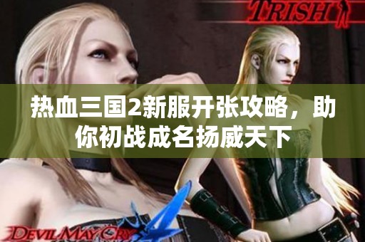 热血三国2新服开张攻略，助你初战成名扬威天下
