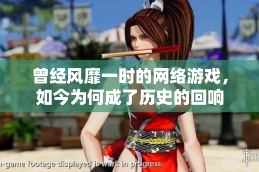 曾经风靡一时的网络游戏，如今为何成了历史的回响
